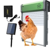 Porte de poulailler automatique à détection de lumière solaire de haute qualité avec télécommande, volet roulant automatique pour usage domestique