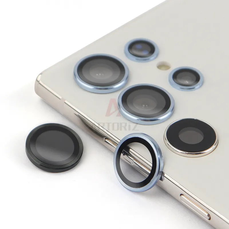 glass for samsung s22 ultra lens protector film full cover CD texture camera eyes metal ring camera lens protector de camara