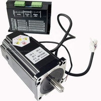 Motor Stepper DC hibrida Nema34 118mm, 6A 1.8 derajat 2 fase dengan rem 8,5 nm 48V DC 14mm poros 86BYGH118BM