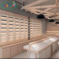 Présentoir de lunettes en bois, vitrine de vitrine de centre commercial, kiosque de lunettes de soleil, magasin d'ordinateur, vitrine de décoration