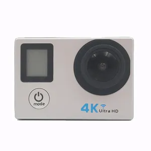 Câmera de ação 4k wi-fi, câmera go à prova d' água, tela dupla, gravador de vídeo, filmadora, esportes, 4k, wi-fi