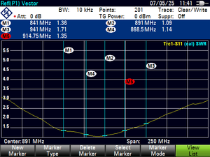 Antena Dipolar en Forma de T Bydpete SMA, Cable Coaxial RF1.37, VSWR 1.8:1 para Comunicación ELRS RX TX FPV UAV - Product Image 6