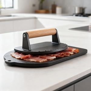 Fabricante de <span class=keywords><strong>hamburguesas</strong></span> de hierro JINHU de alta calidad al por mayor con diseño antiadherente ecológico para prensar <span class=keywords><strong>hamburguesas</strong></span> carne y verduras - Product Image 1