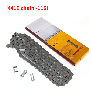 <span class=keywords><strong>Cadena</strong></span> de <span class=keywords><strong>Bicicleta</strong></span> de Acero con Alto Contenido de Carbono X410, Color Gris, Resistente al Óxido, <span class=keywords><strong>para</strong></span> <span class=keywords><strong>Bicicleta</strong></span> de Una Velocidad, Accesorios <span class=keywords><strong>para</strong></span> <span class=keywords><strong>Bicicleta</strong></span> Eléctrica, Longitud Ajustable <span class=keywords><strong>para</strong></span> Carretera - Product Image 6