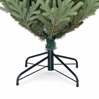 Sapin de Noël artificiel en épicéa bleu nordique de 7 pieds, réaliste, vert sauge, en PE et PVC, avec support métallique pour la décoration de la maison
