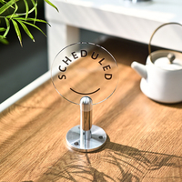 Personnalisation rapide de présentoir de publicité de bureau de taille de table acrylique circulaire détachable