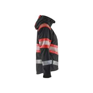 BLAKLADER - 440425139955L Veste softshell haute visibilité pour femme Noir/Rouge-EAN 7330509882290 HI-VIS WORKWEAR - Product Image 3