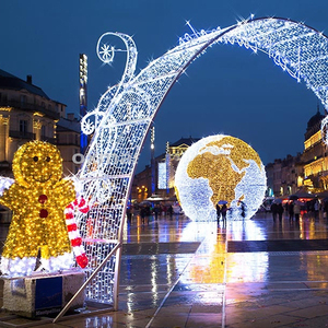 Festival di natale ha portato <span class=keywords><strong>le</strong></span> luci ad arco di strada all'aperto grandi lampade decorazioni di illuminazione - Product Image 2