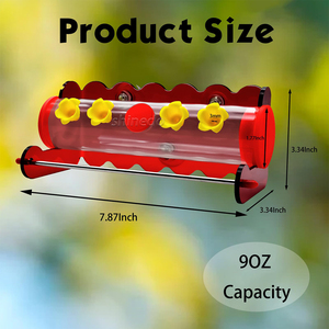 Cửa sổ <span class=keywords><strong>Bird</strong></span> <span class=keywords><strong>Feeder</strong></span> với selfadhesive Hooks Thêm hút mạnh mẽ ly an toàn cho sử dụng ngoài trời trên Windows treo chim ruồi - Product Image 3