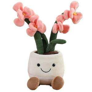 ตุ๊กตาทิวลิปเนื้อตุ๊กตาของเล่นรูปต้นไม้จำลองสำหรับตกแต่งบ้านห้องนั่งเล่น - Product Image 5