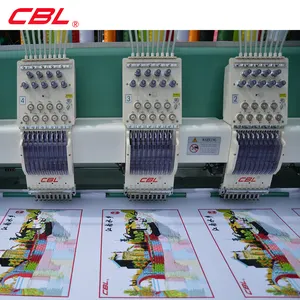 CBL 26 cabeças plana bordado máquina alta velocidade computadorizado bordado máquina preços