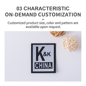 Tùy Chỉnh Mật Độ Cao Laser Cắt Dệt Nhãn May Trên Các Bản Vá Lỗi Hình Dạng Khác Nhau-Tiếng Anh Thư Trái Tim Bảng Chữ Cái Hoa Hat Vải - Product Image 4