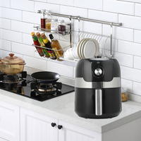 Friteuse à air électrique de haute qualité avec écran tactile numérique, contrôle manuel facile à régler, et cuve antiadhésive en plastique pour usage domestique