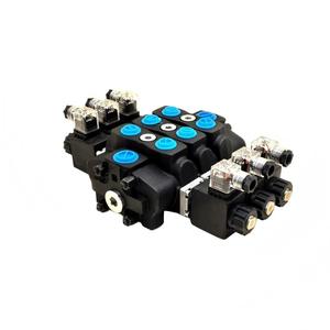 Válvula de Control Direccional Hidráulica Seccional de 3 Bobinas Huamao 90 Litros/min, Distribuidor Hidráulico Shandong - Product Image 6
