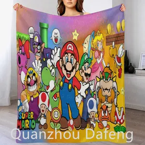 Wholesale Newest Style Cartoon 3D Inflated Marjo Accept Custom Super Soft Flannel Fleece Throw Travel Kids Blankets