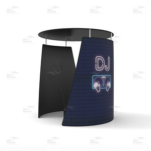 Offres Spéciales aérien tissu stand enceinte fond DJ Tension tissu présentoir Vogue Booth pour <span class=keywords><strong>360</strong></span> vidéobooth fête événements - Product Image 1