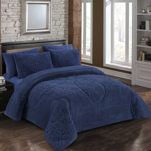 طقم صوف الجاكار القطني مكون من ست قطع لحاف متعدد الأغراض دافئ للشتاء-وسادة بلون ثابت للاستخدام المنزلي والتجارة الخارجية - Product Image 3