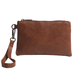 Wholesale High End Zipper <b>Bag</b> with PU Handle Travel Portable Women Storage <b>Bag</b> Can Printed Logo Zipper Pouch - Product Image 6