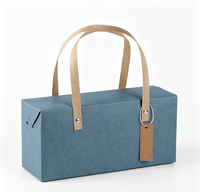 Boîte-cadeau en papier kraft avec poignées en papier, boîte d'emballage portable pour bougie parfumée, cadeau