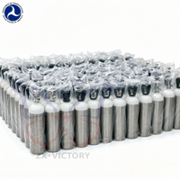 Bouteille d'oxygène médicale vide en aluminium ZX OEM DOT MD ME M6 M9 2015 PSI pour usage domestique, soins de santé, ambulance et urgences