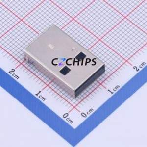 917-P81A102ED60200 USB Connector Through hole Component (THT) Connector Type-A USB 2.0 Male Sink Board - Product Image 1