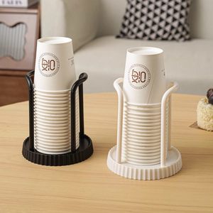 Porte-gobelets jetables ronds sur pied pour ustensiles de cuisine, noir et blanc, quantité de 300 cartons - Product Image 1