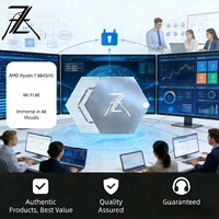 Mini PC Host Anbi para Colaboración Multipantalla, Salida 4x4K, Expansión PCIe para Mesas de Trading Financiero y Salas de Juntas Corporativas