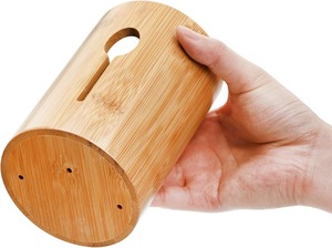 銀食器ホルダー、竹製食器オーガナイザー（トレイ付き）、キッチンカトラリー収納オーガナイザー、天然竹製食器キャディー - Product Image 6