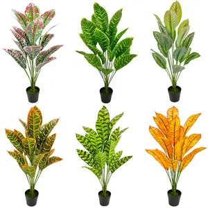 <span class=keywords><strong>Piante</strong></span> Artificiali Decorative da Interno con 18 Foglie, 62cm, Bonsai Artificiale all'Ingrosso per Casa, Hotel, Ristorante - Product Image 1