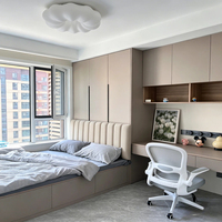 Lit de sol en tatami écologique, mobilier minimaliste pour chambre à coucher