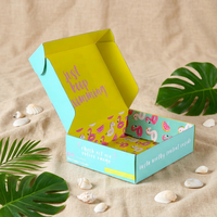 Boîte d'emballage en carton ondulé personnalisée avec impression, ouverture frontale, fermeture par rabat, avec logo