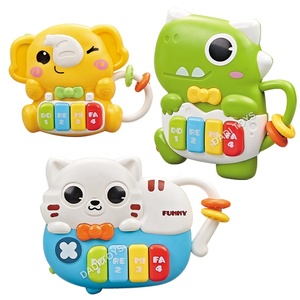 Juguete Montessori Baby Dino เปียโนแมวสำหรับเด็กทารกที่มีแสงและเสียง-การเรียนรู้และพัฒนาการสำหรับเด็กทารก0-12เดือน - Product Image 3