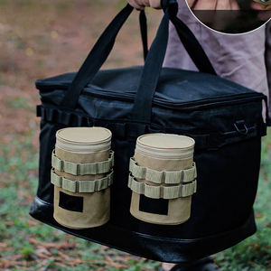 Sac de rangement pour tasses à eau en nylon pour le camping en plein air, pochette d'organisation durable pour tasses tactiques, bouteille d'eau de voyage - Product Image 2