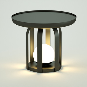 Lampe solaire de jardin extérieure étanche avec table d'appoint pour patio, cour et villa - Product Image 5