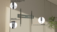 NOUVEAU Support TV SPCC à succès pour VESA 900*600MM, support TV extra large adapté aux écrans de 55 à 110 pouces, support TV inclinable pour téléviseur de 160 kg