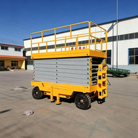 Yüksek Kaliteli Mingdaocranes Elektrikli Makaslı Platform 1000kg Kapasiteli 12m Maksimum Yükseklik Metal Konstrüksiyon İç Mekan Kullanımı İçin