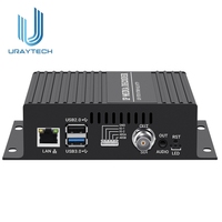 Decodificador de Transmisión de Video IP a SDI H.265 H.264, Decodificador de Cámara IP SRT para Decodificar P2P RTSP UDP M3U8 HLS SRT