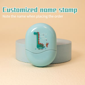 हमेशा के लिए नाम स्टांप कार्टून बच्चों के कपड़े का नाम स्टांप रबर फ्लैश कस्टम लोगो टिकट - Product Image 4