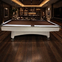 Table de billard professionnelle sur mesure 9 pieds en chêne massif avec système de retour de billes en cuir K66, plateau en ardoise Jiujiang, haute qualité