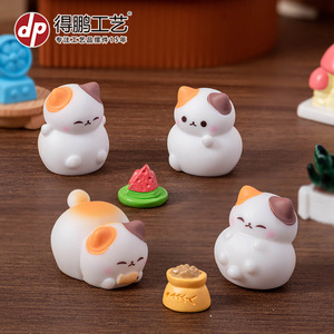 ดีพี มินิ คาร์ตูน คาลิโก้ แคท ฟิกเกอร์เรซิ่นตกแต่งบ้านเครื่องประดับตั้งโต๊ะ - Product Image 4