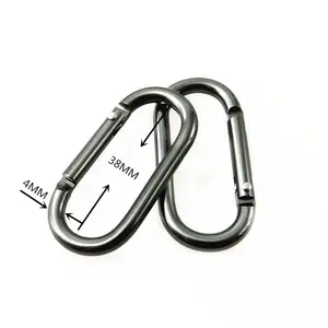 Kingming 16-50mm Spring O Rings Alloy Key Ring Spring Buckles Belt Strap Chain Buckles Luggage Sewing for Bag Opening Ring