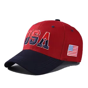 قبعة مخصصة للجري ومزخرفة ومصممة على شكل سائق شاحنة من الولايات المتحدة الأمريكية