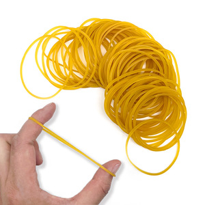Bandes en résine plastique jaunes, fourniture directe usine, vendues en sacs de 50g, très élastiques et durables pour l'arrimage des légumes et le bureau - Product Image 3
