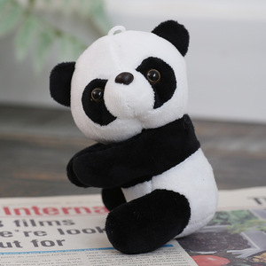 Peluche <span class=keywords><strong>Panda</strong></span> <span class=keywords><strong>Rosso</strong></span> con Clip, Imbottitura in Cotone PP, 10-11cm, Decorativo, Orsetto da Abbraccio, Gatto Giocattolo, Regalo per Macchina Acchiappa Peluche - Product Image 2