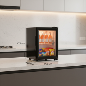 Mini-réfrigérateur commercial 21L avec compresseur, affichage LED, dégivrage automatique pour boissons énergisantes comme <span class=keywords><strong>Red</strong></span> <span class=keywords><strong>Bull</strong></span> – Refroidisseur de bar - Product Image 1