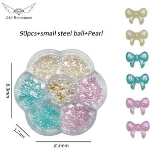 Accesorios de Resina CY con Forma de Lazo y Diamantes de Imitación 3D para Decoración de <span class=keywords><strong>Uñas</strong></span>, Diseño de Manicura, Manualidades - Product Image 4