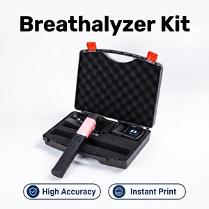 Testeur d'<span class=keywords><strong>alcool</strong></span>émie portable anti-reflux unidirectionnel avec capteur à pile à combustible au platine et lampe torche intégrée AT7600 - Product Image 4