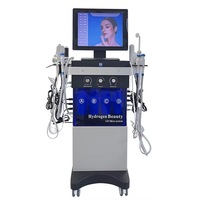 Appareil d'hydrodermabrasion multifonctionnel 18-en-1 avec 18 poignées, soin du visage aquatique, matériau ABS, soin de la peau et hydratation