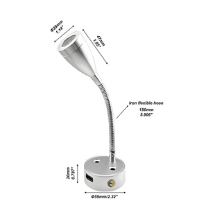 Lampe de lecture <span class=keywords><strong>LED</strong></span> 12-24V pour <span class=keywords><strong>camping</strong></span>-<span class=keywords><strong>car</strong></span>/caravane/bateau/marine/yacht/<span class=keywords><strong>camping</strong></span>-<span class=keywords><strong>car</strong></span>/tous véhicules, lampe murale de chevet <span class=keywords><strong>avec</strong></span> USB - Product Image 3