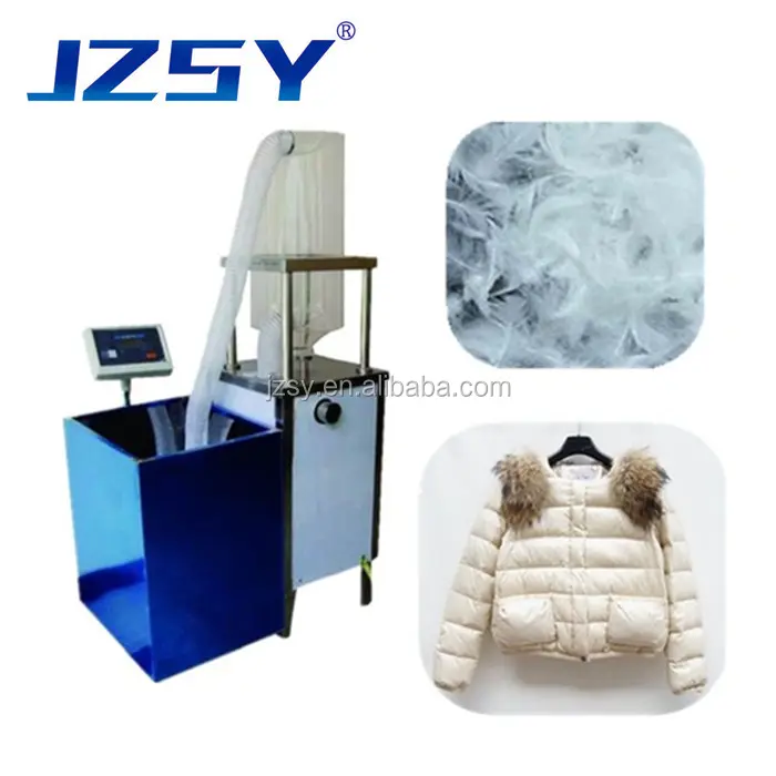 High Efficiency Commercial Goose Feather Garment semi-Automatic Feather Down Filling machine/Cotton clothing stuffing machine